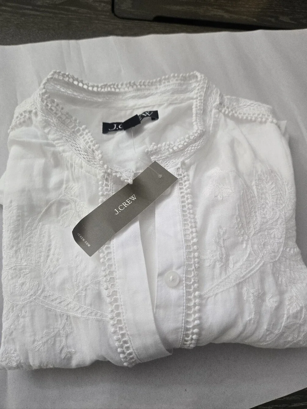 J.Crew Women’s Light Blue Chambray Button Down Shirt Size 4 NWT